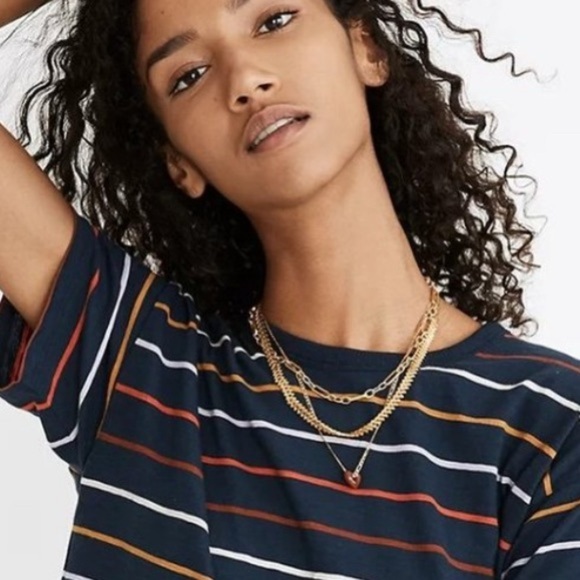 Madewell Arrowstack Chevron Chain Necklace in Gold - Picture 3 of 7